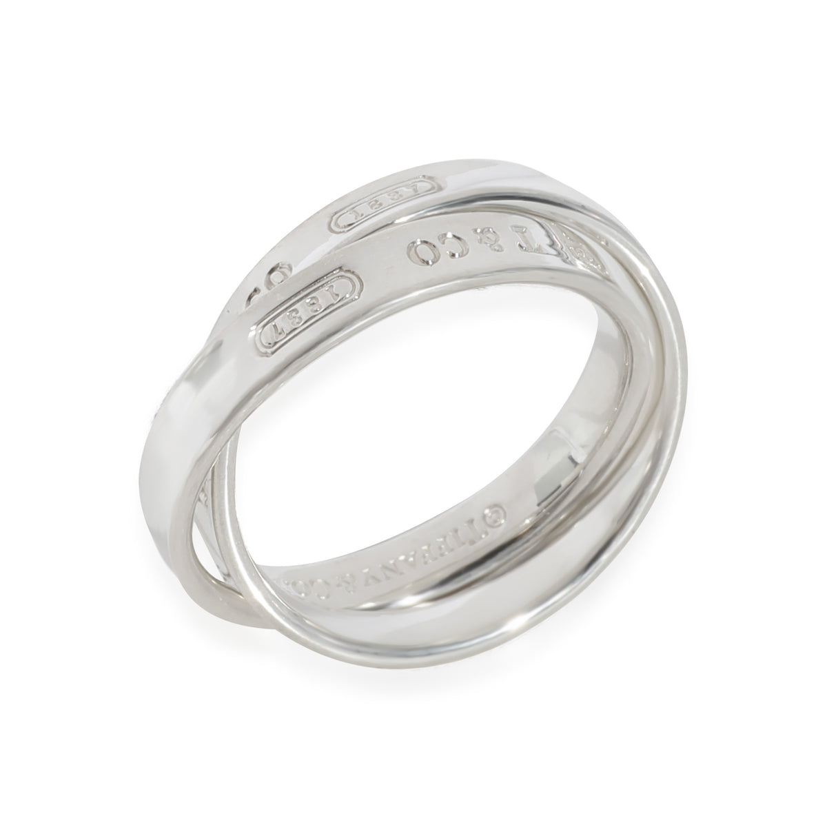 Tiffany & Co. 1837 Interlocking Ring in Sterling Silver | myGemma ...