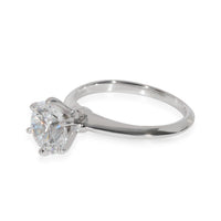 Tiffany & Co. Diamond Solitaire Engagement Ring in Platinum D IF 1.38 CTW