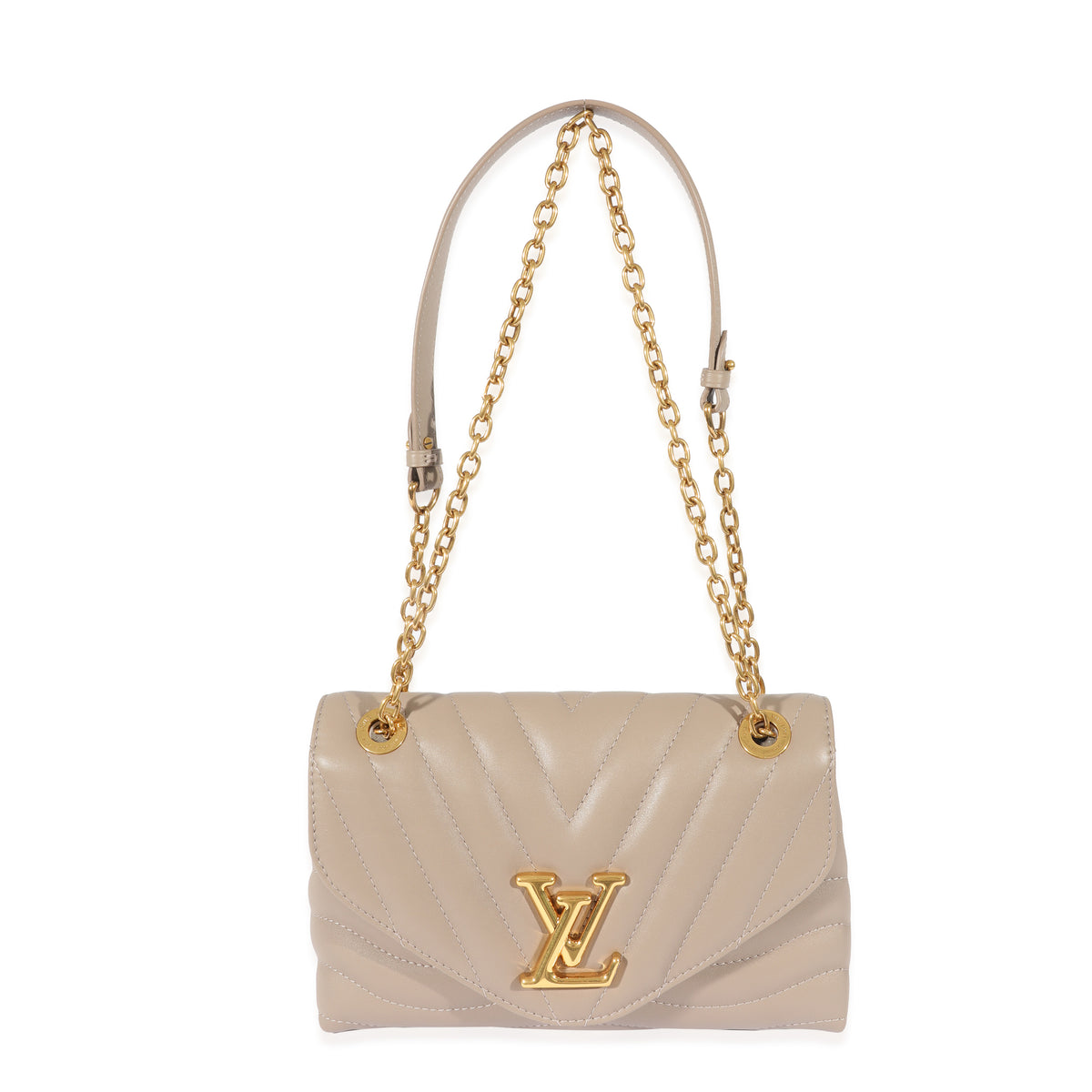 Louis Vuitton Taupe Leather New Wave Chain Bag