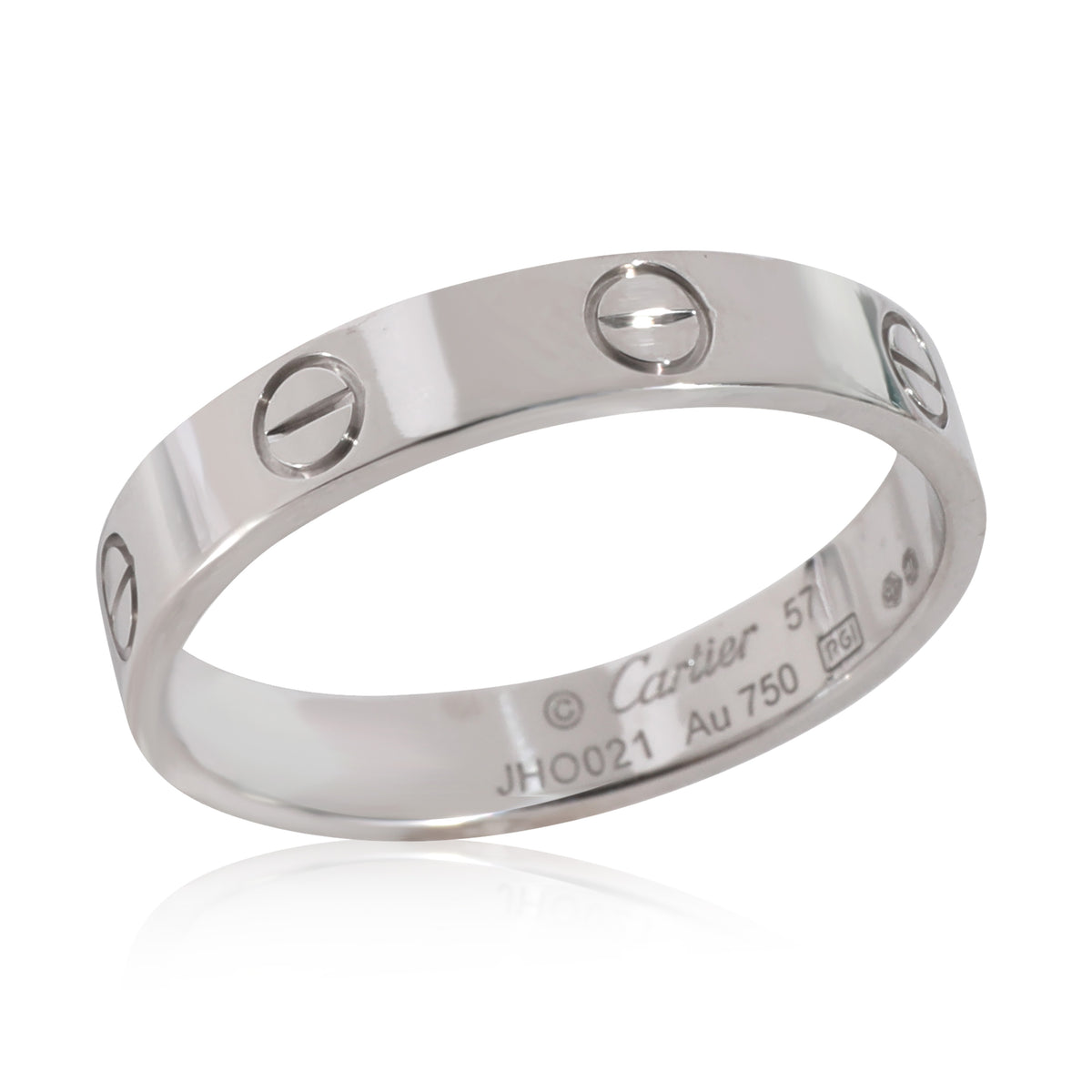 Cartier Love Wedding Band in 18k White Gold