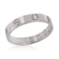 Cartier Love Wedding Band in 18k White Gold