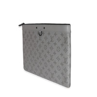 Louis Vuitton Charcoal Grey Monogram Shadow Discovery Pouch GM