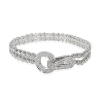 Cartier Agrafe Diamond Bracelet in 18k White Gold 3.99 CTW