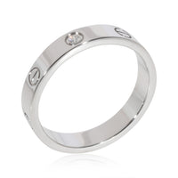 Cartier Love Diamond Wedding Band in 18k White Gold 0.02 CTW