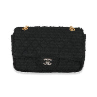 Chanel Black Boucle CC Medium Flap Bag