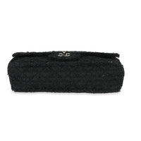 Chanel Black Boucle CC Medium Flap Bag