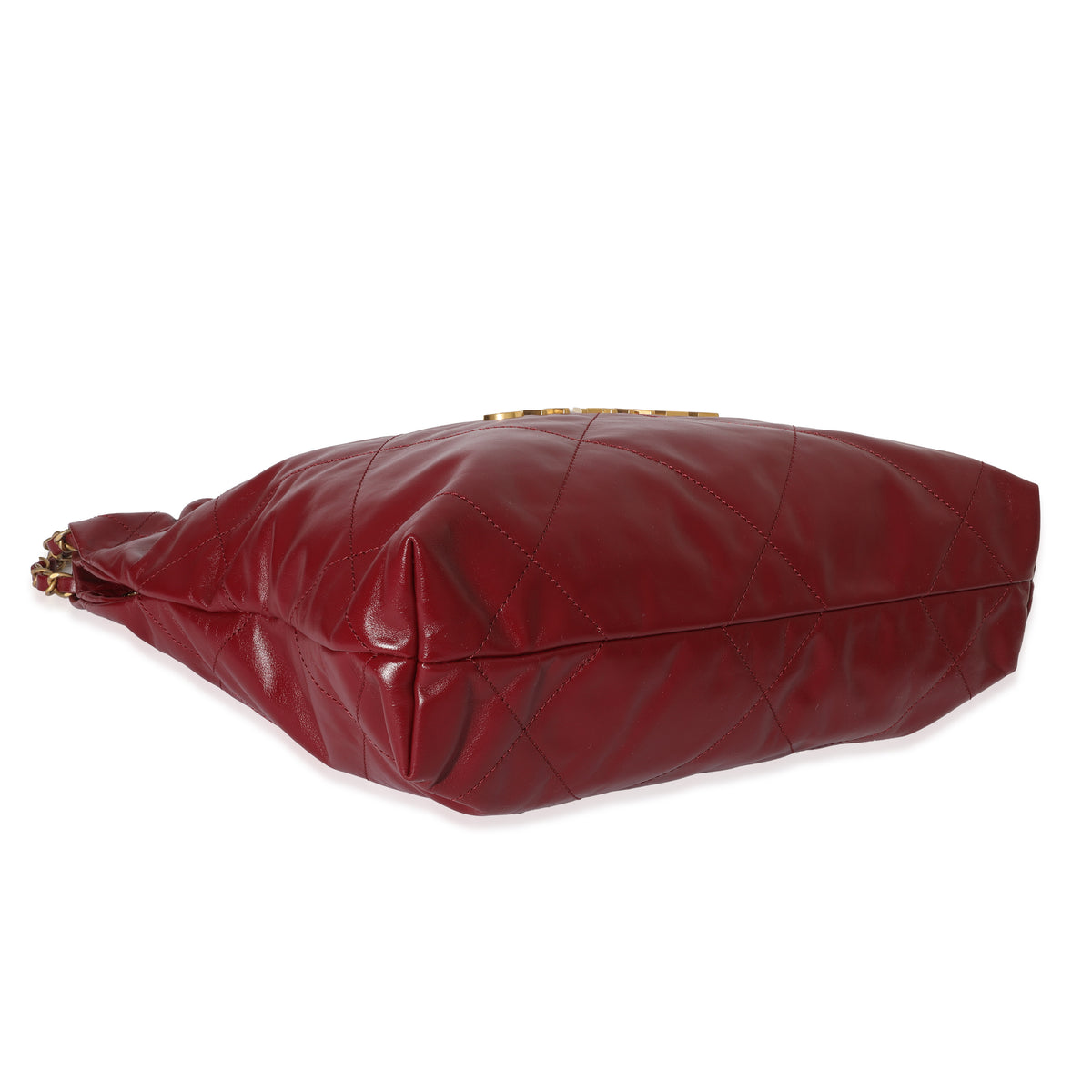 Chanel Burgundy Shiny Calfskin Small 22