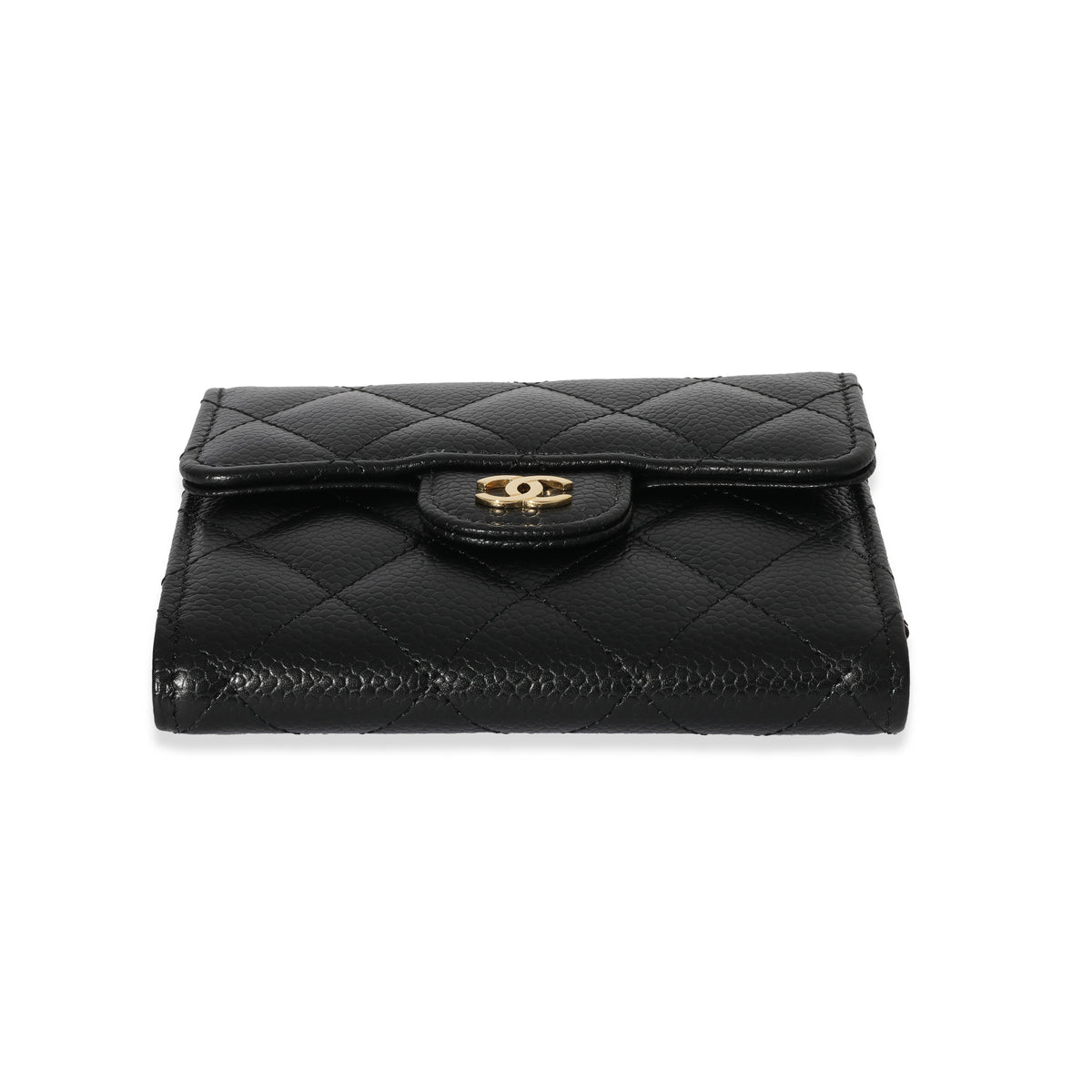 Chanel Black Quilted Caviar Classic Small Flap Wallet - Chanel Canada