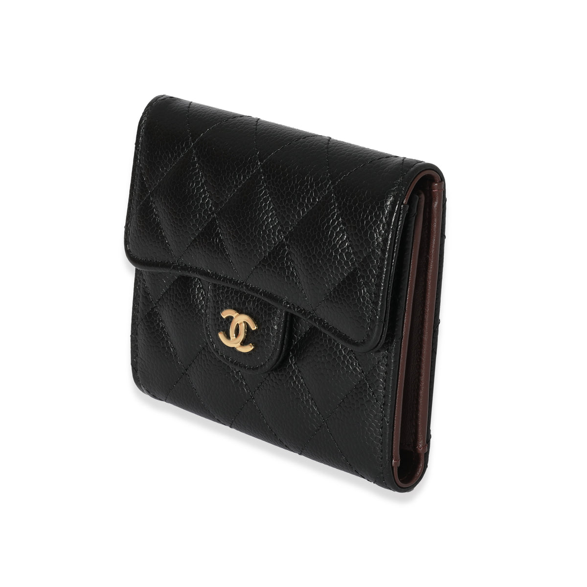 Chanel mini wallet caviar Clearance