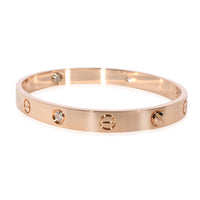 Cartier LOVE Diamond Bracelet in 18K 18K Rose Gold 0.42 CTW