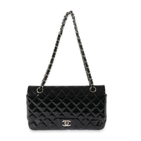 Chanel Black Patent Medium Classic Flap Bag