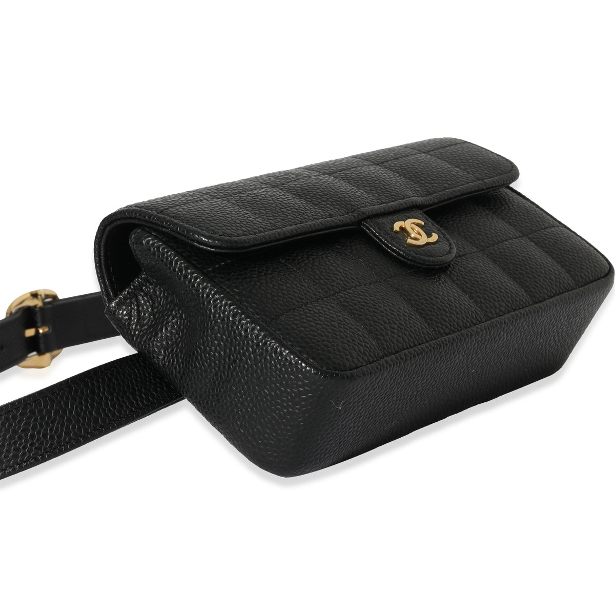 Chanel Vintage CC Square Stitch Caviar Belt Bag 90, myGemma, SG