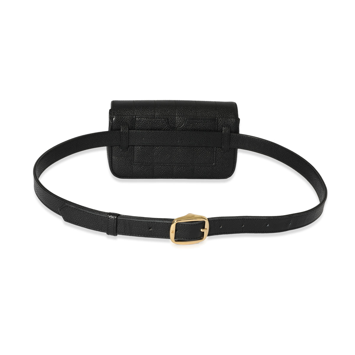 Chanel Vintage CC Square Stitch Caviar Belt Bag 90