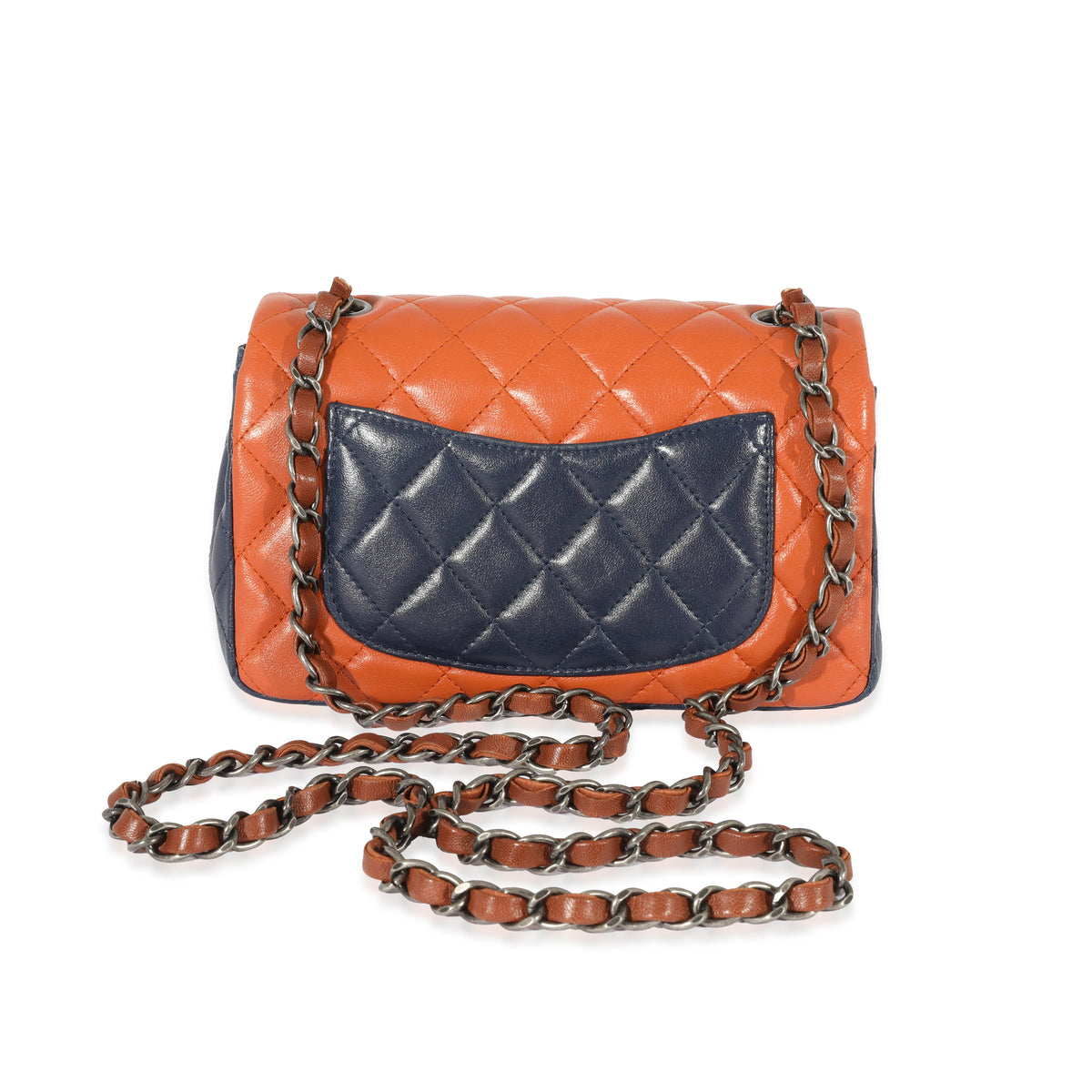 Chanel Tricolor Lambskin Classic Rectangular Mini Flap