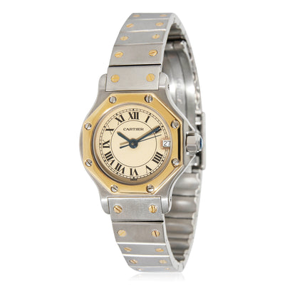 Cartier Santos Octagon 187903 Womens Watch in 18kt Stainless Steel/Yellow Gold