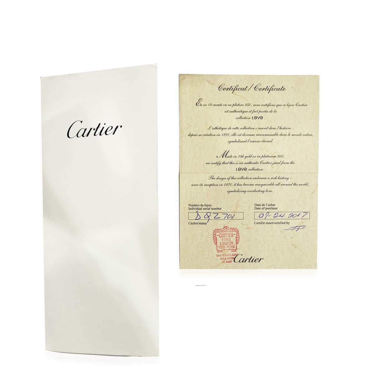 Cartier Love Diamond Cuff Bracelet in 18k White Gold 0.1 CTW