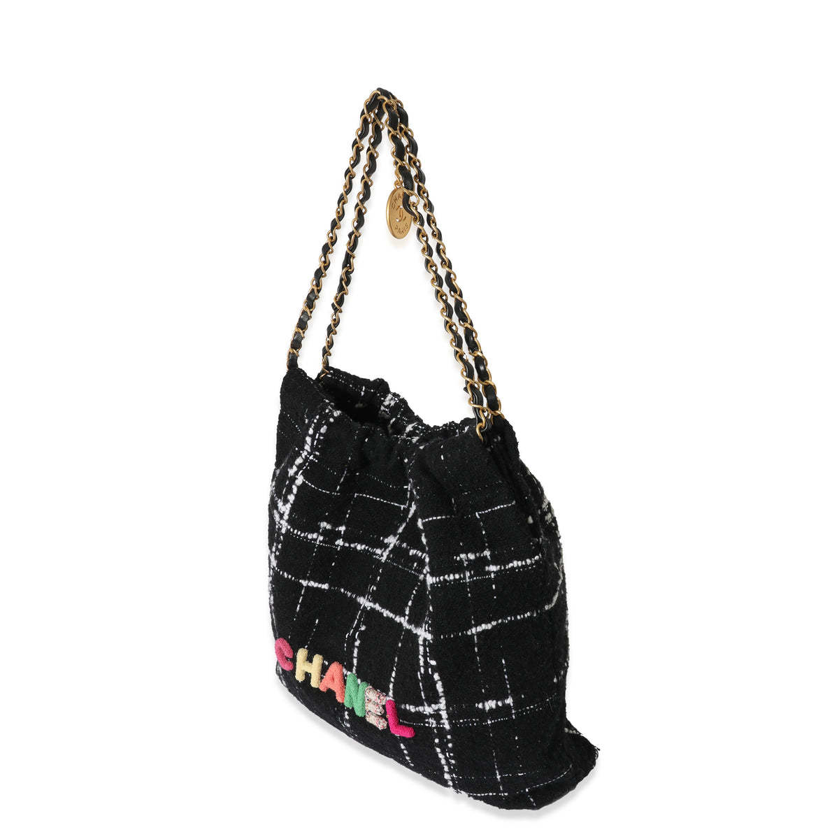 Chanel 22 tweed handbag Chanel Black in Tweed - 36846269