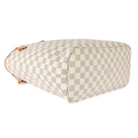 Louis Vuitton Rose Ballerine Damier Azur Canvas Neverfull MM