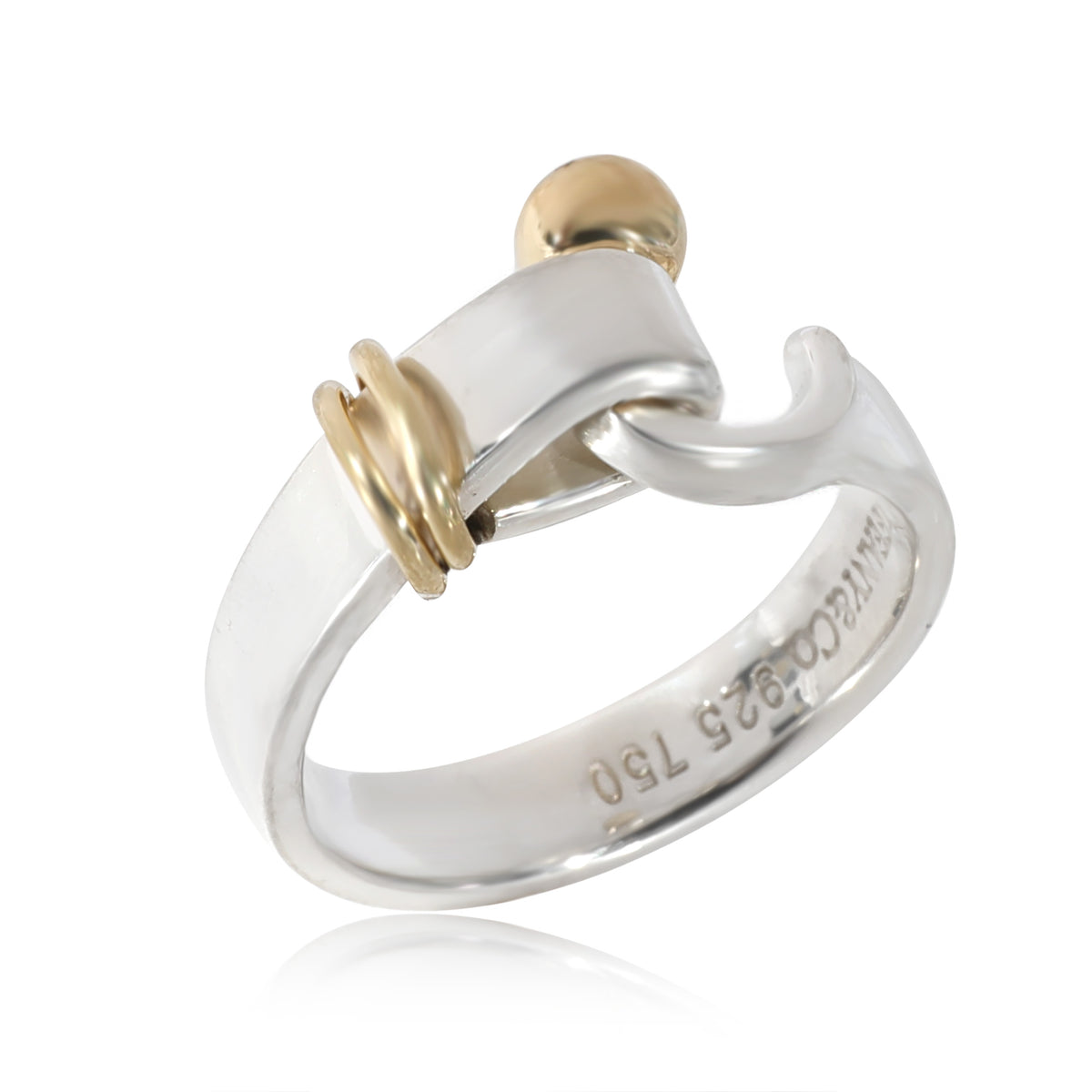 Tiffany & Co. Hook Ring in Sterling Silver & 18k Yellow Gold/Sterling Silver
