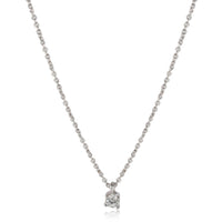 Tiffany & Co. Solitaire Diamond Pendant in Platinum 0.12 CTW