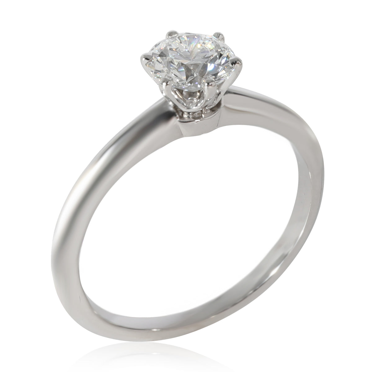 Tiffany & Co. Diamond Solitaire Ring in  Platinum E VS1 0.7 CTW