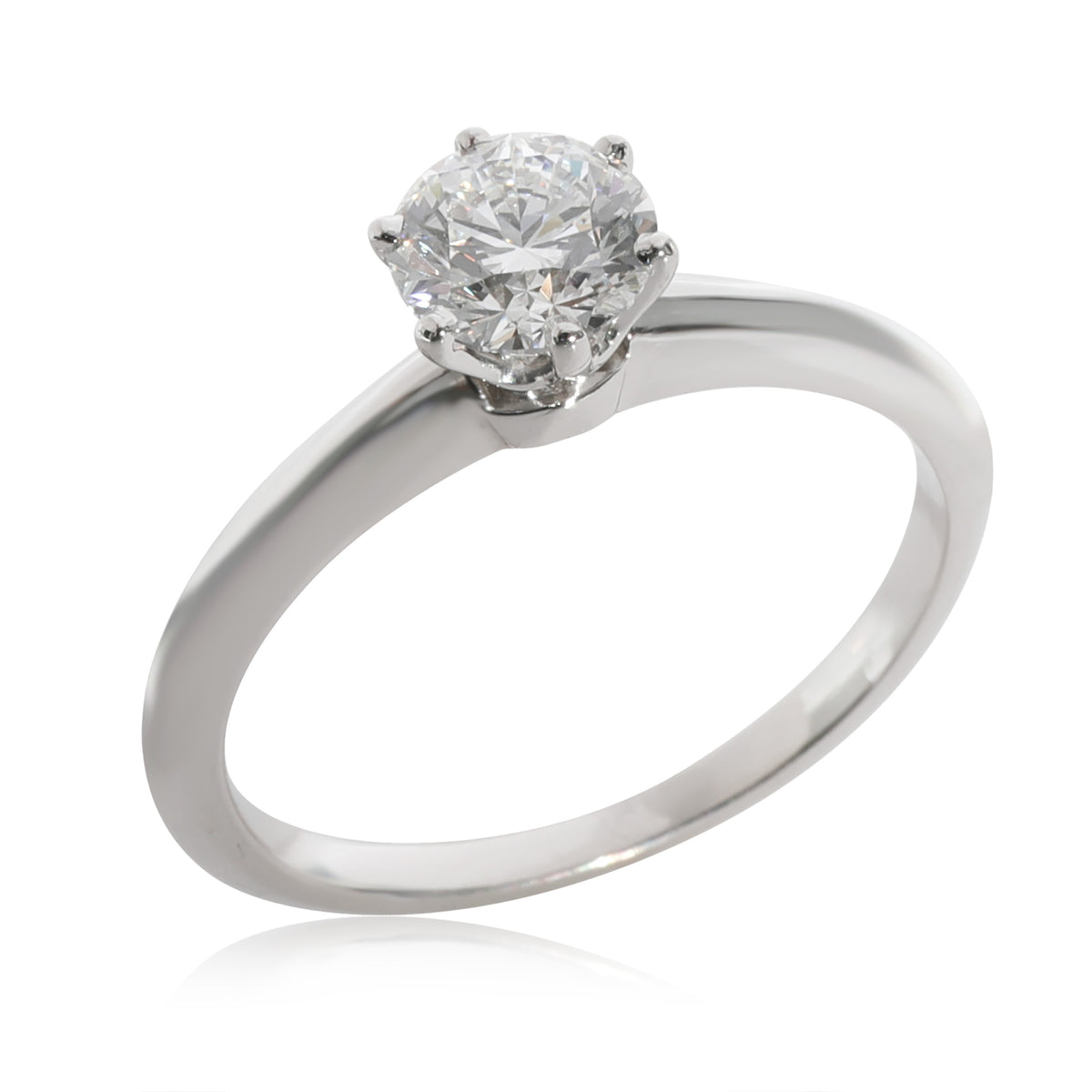 Tiffany & Co. Diamond Solitaire Ring in  Platinum E VS1 0.7 CTW