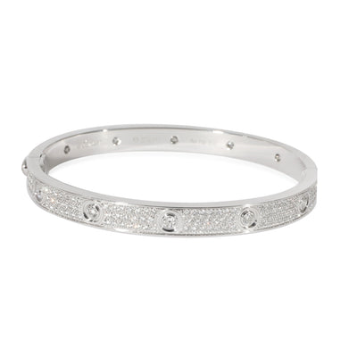 Cartier Love Bracelet, Diamond-Paved (White Gold, Diamonds)