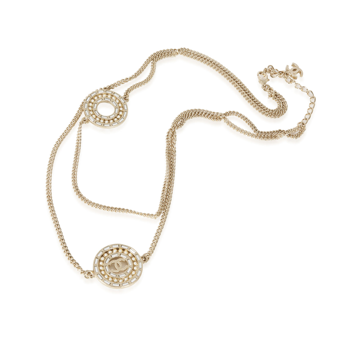 Chanel Spring/Summer 2016 Gold Plated CC Necklace