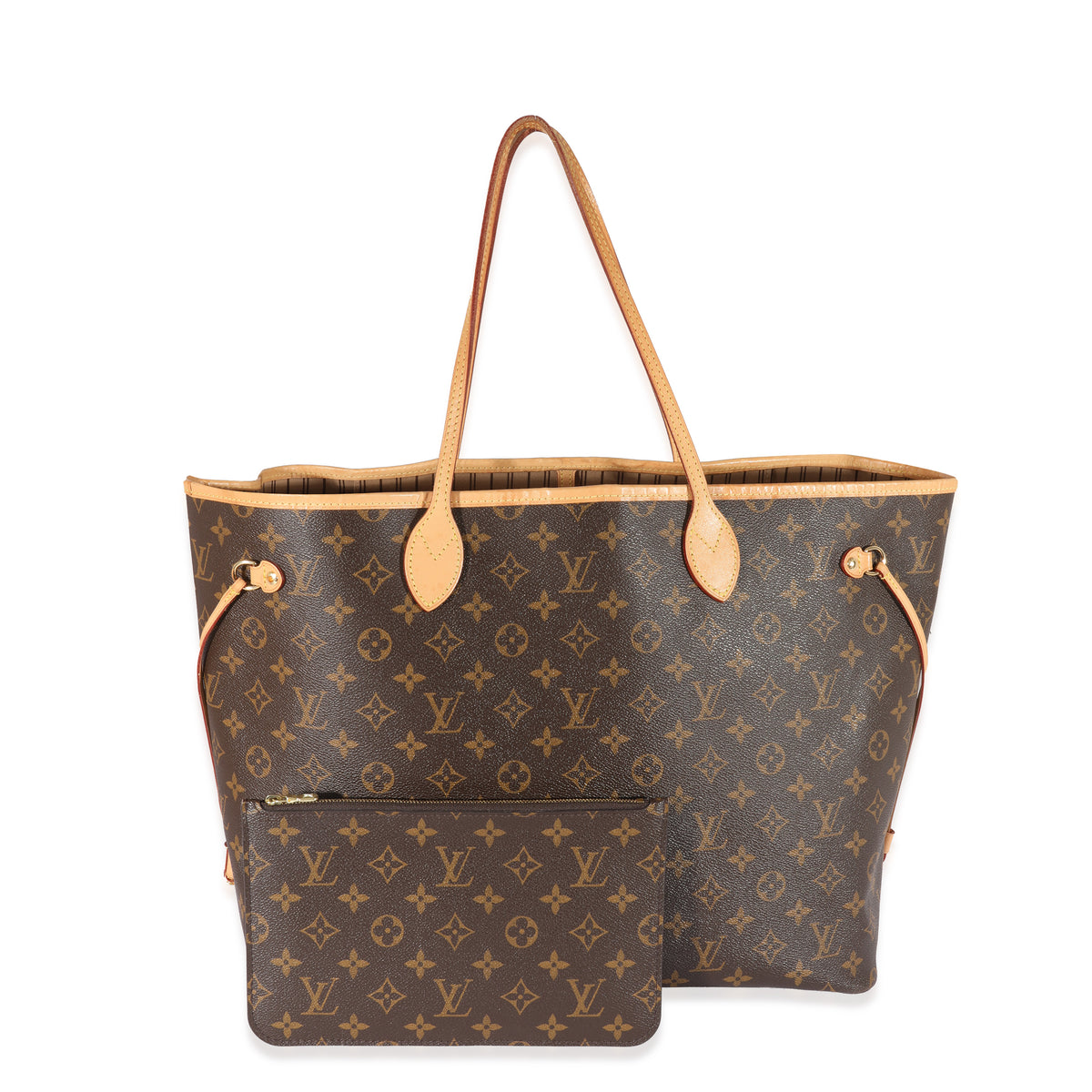 Louis Vuitton Neverfull GM Monogram Canvas Tote Bag Brown