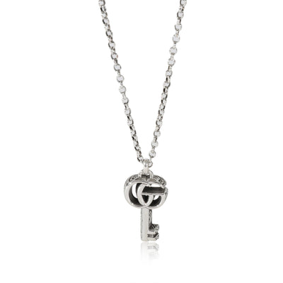 Gucci GG Marmont Key Pendant Necklace in Sterling Silver