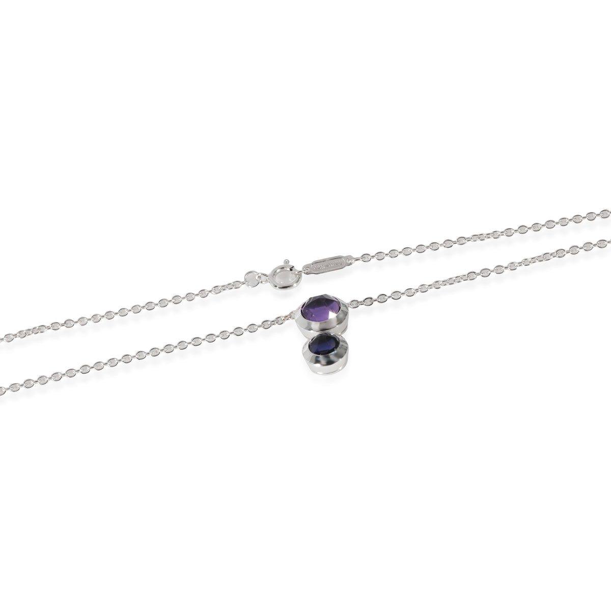 Tiffany & Co. Rose Cut Collection Amethyst & Iolite Pendant in 18k White Gold