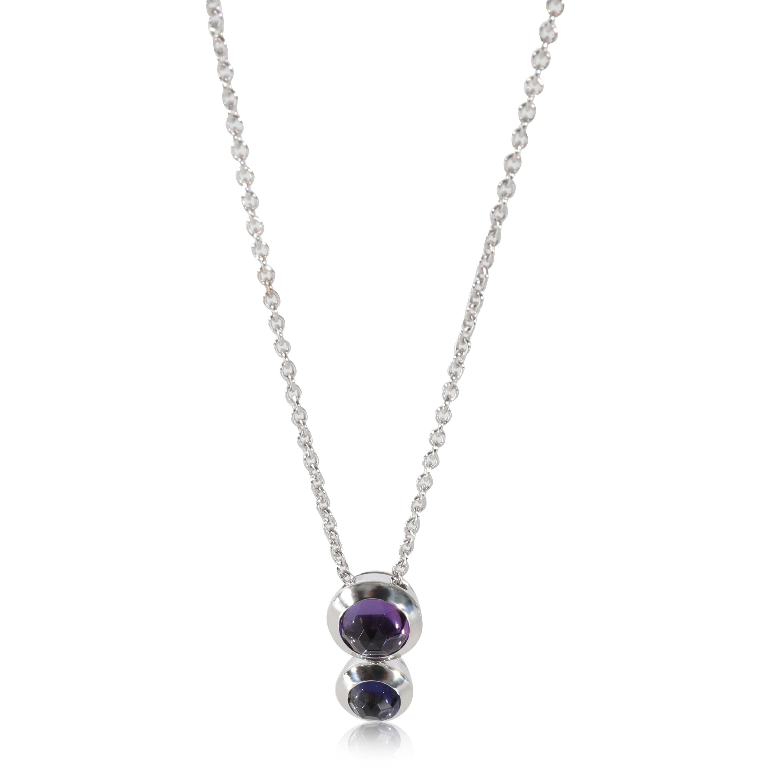 Sold at Auction: Tiffany & Co Platinum Diamond Amethyst Flower Basket  Necklace