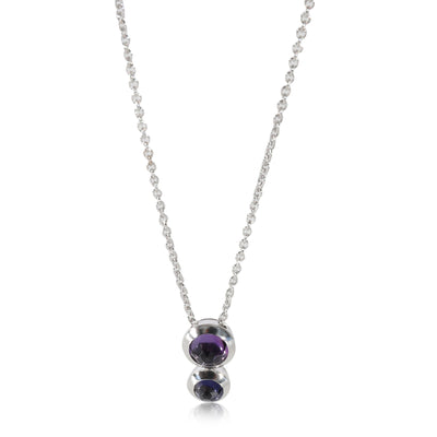 Tiffany & Co. Rose Cut Collection Amethyst & Iolite Pendant in 18k White Gold