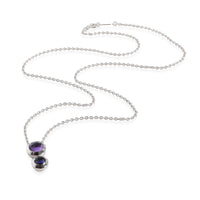 Tiffany & Co. Rose Cut Collection Amethyst & Iolite Pendant in 18k White Gold