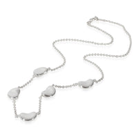 Tiffany & Co. Elsa Peretti Bean 5 Station Necklace in Sterling Silver