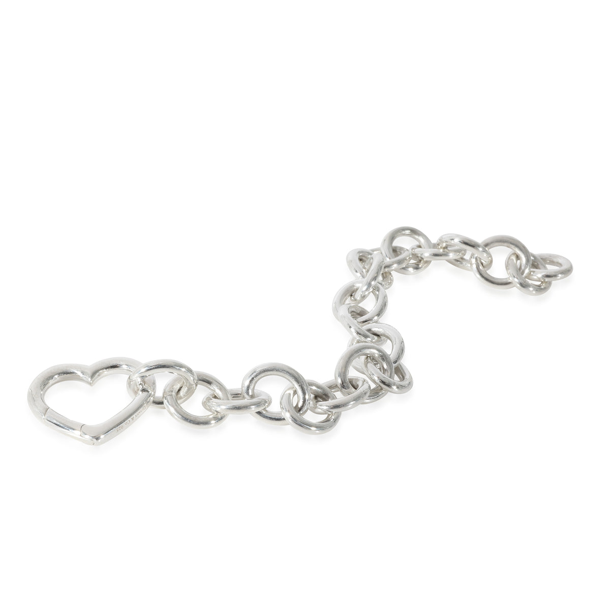 Tiffany & Co. Heart Clasp Bracelet in  Sterling Silver