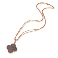 Van Cleef & Arpels Magic Alhambra Necklace Black Mother Of Pearl in Rose Gold