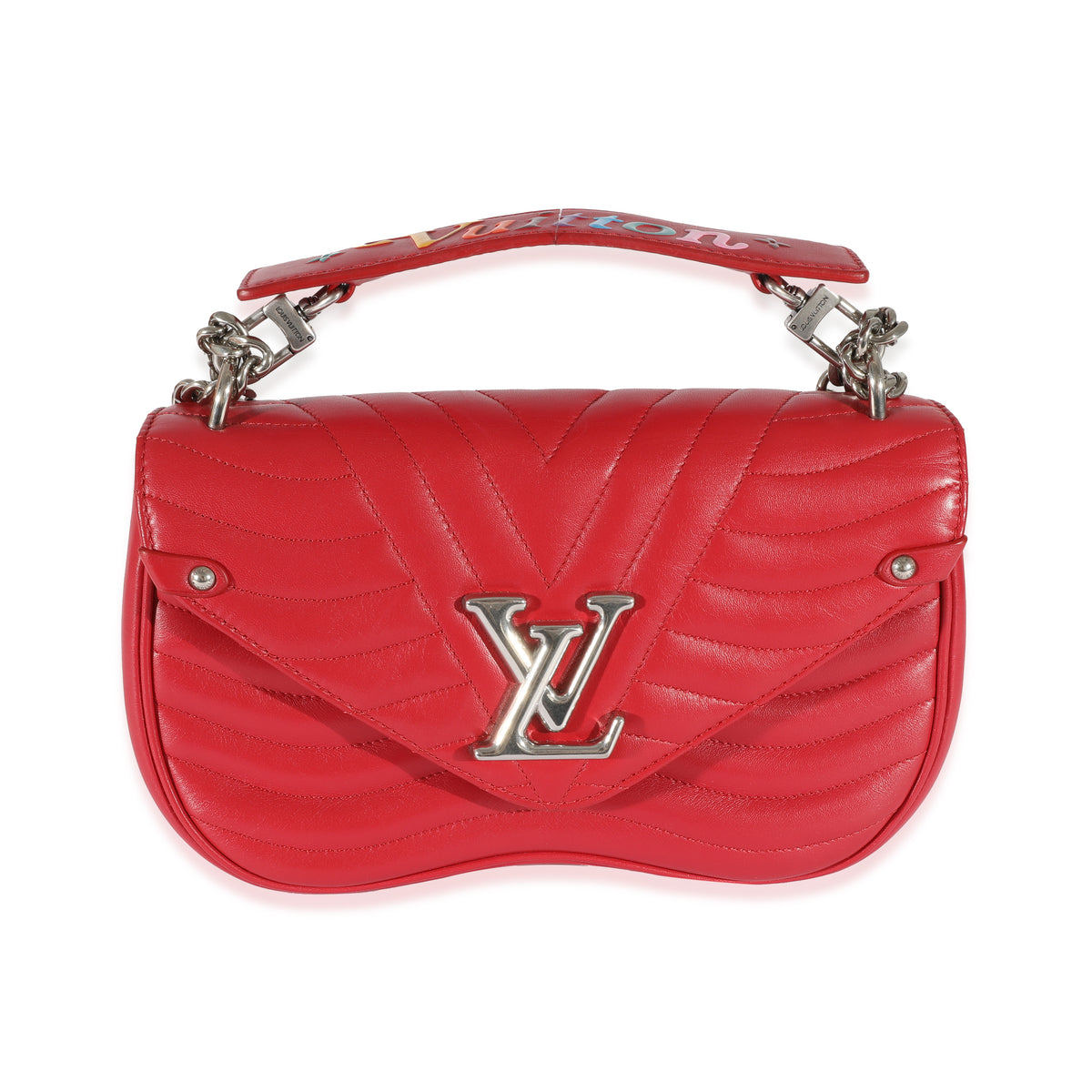 Louis Vuitton 2018 Pre-owned New Wave Chain Shoulder Bag - Red