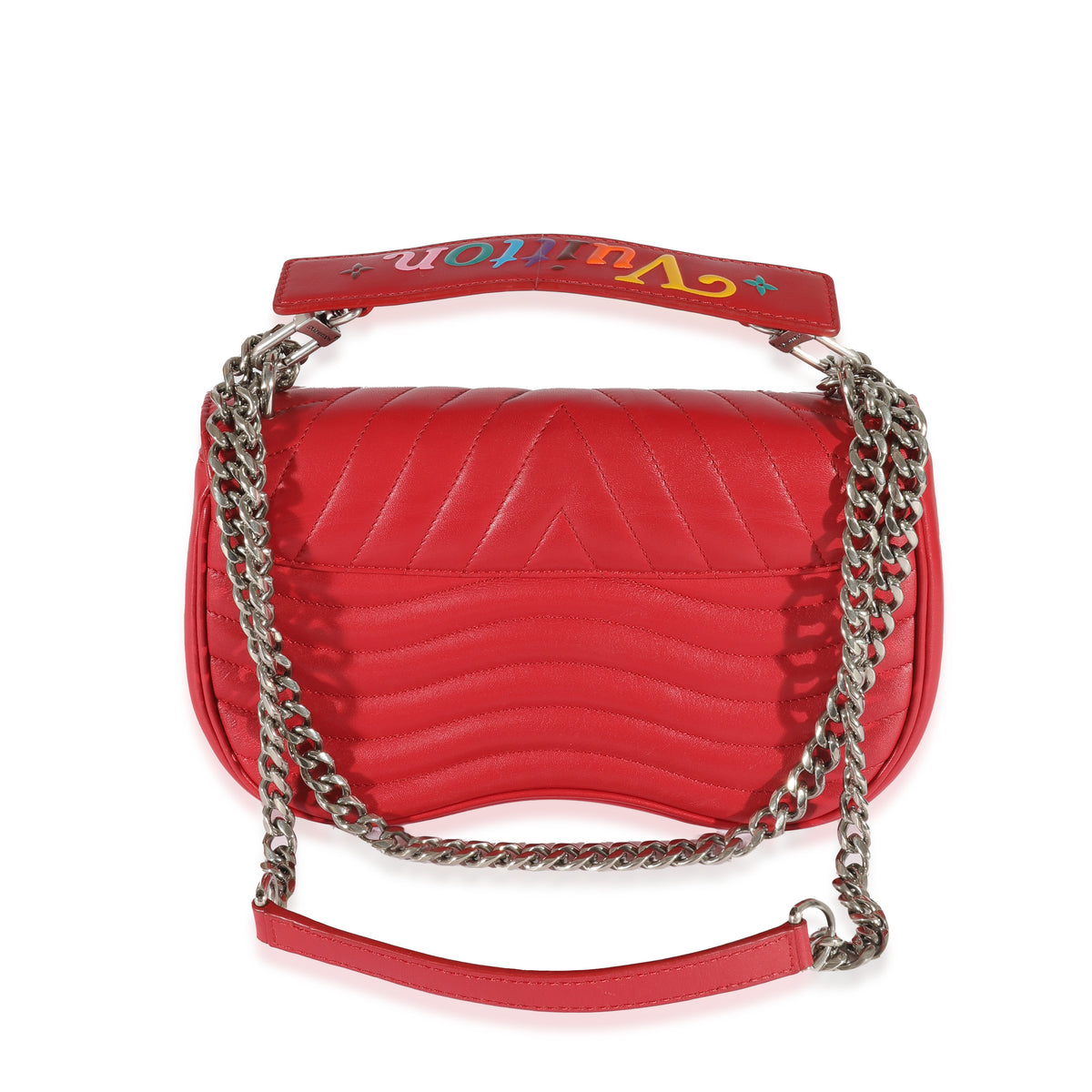 Louis Vuitton Red Leather New Wave Chain PM myGemma Item #129220