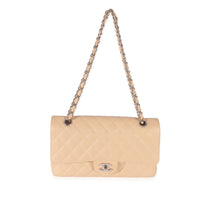 Chanel Beige Caviar Medium Classic Double Flap Bag