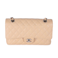 Chanel Beige Caviar Medium Classic Double Flap Bag