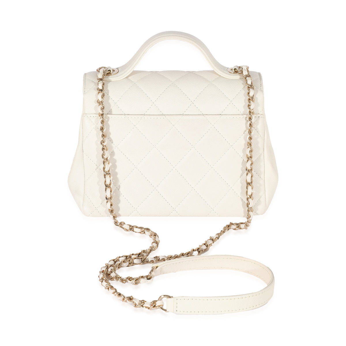 Chanel 2021 Small Business Affinity Flap Bag w/ Tags - White