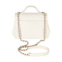 Chanel White Caviar Small Business Affinity Flap Bag