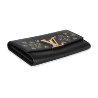 Louis Vuitton Black Leather Capucines Wallet