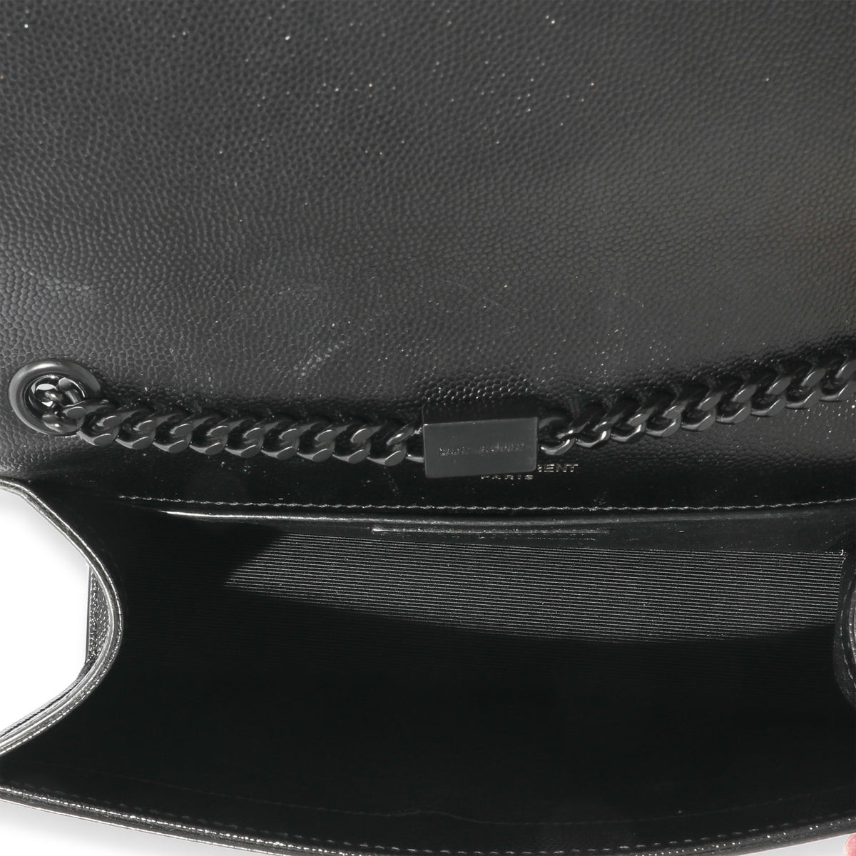 Saint Laurent Black Leather Small Kate Chain Bag