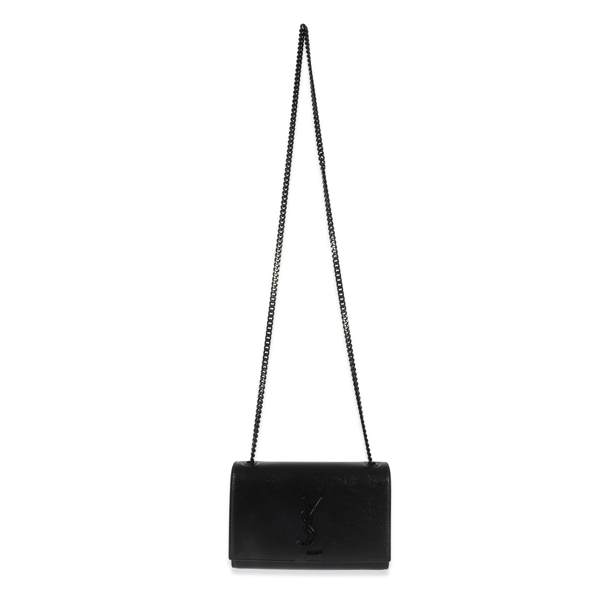 Saint Laurent Black Leather Small Kate Chain Bag