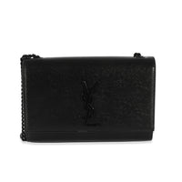 Saint Laurent Black Leather Small Kate Chain Bag