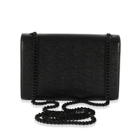 Saint Laurent Black Leather Small Kate Chain Bag