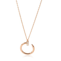 Cartier Juste un Clou Diamond Necklace in 18K Rose Gold 0.38 CTW