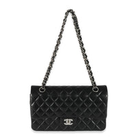 Chanel Black Lambskin Medium Classic Double Flap